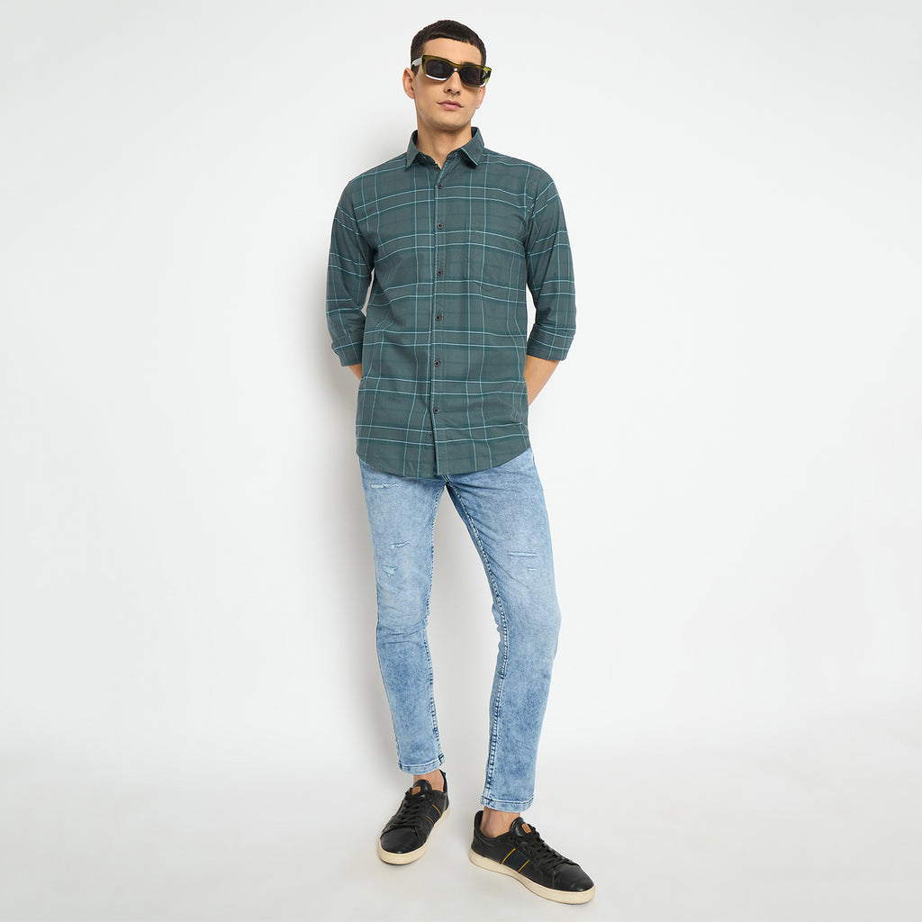 Duke Urban Men Full Sleeve Cotton Shirt (SDO5CKAT)