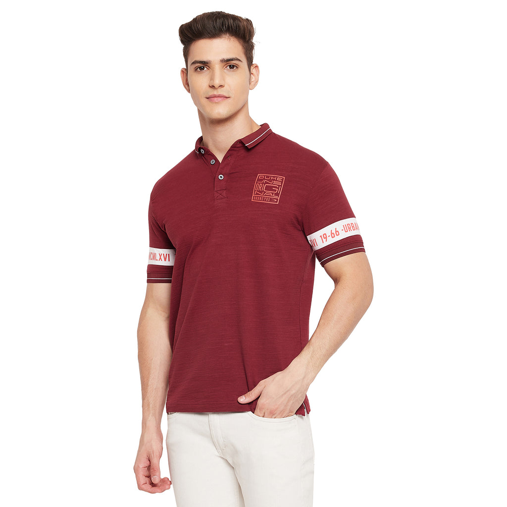Duke Urban Men Polo Neck Half Sleeve T-Shirt (LQ4519)