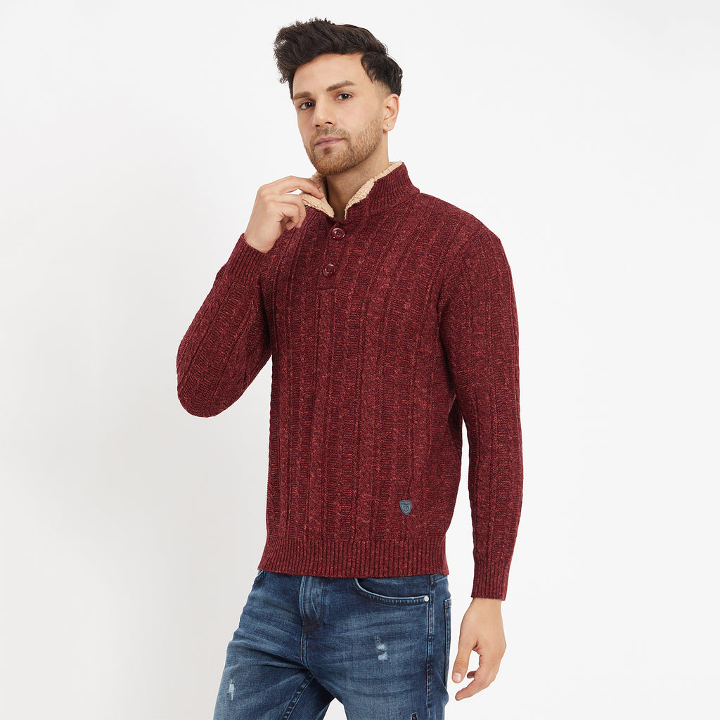 Duke Urban Men Full Sleeve Button Placket Sweater (SDS2004)