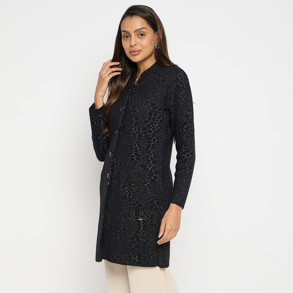 Duke Urban Women Full Sleeve Long Coat (SDS1260)