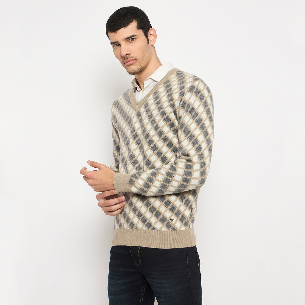 Duke Urban Men Full Sleeve V Neck Sweater (SDS2269)
