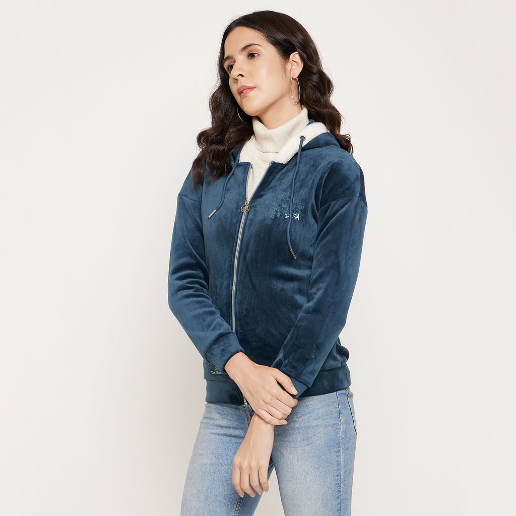 Duke Urban Women Hooded Zipper Sweatshirt (LFX944)