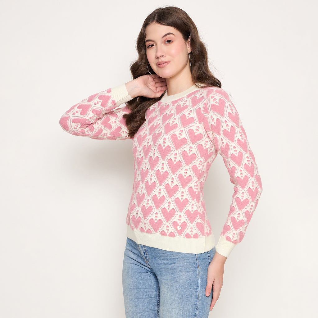 Duke Urban Women Full Sleeve Round Neck Pullover (SDS1395)