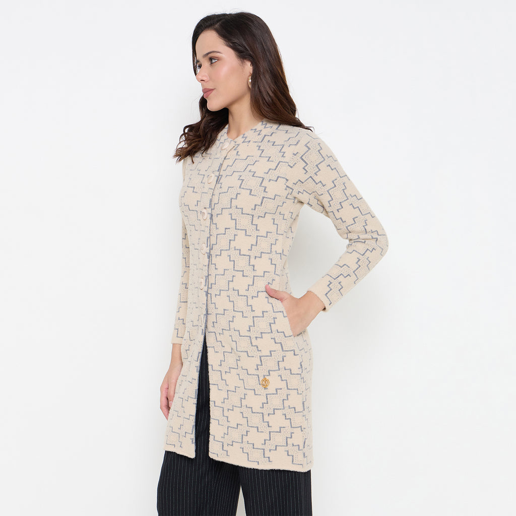 Duke Urban Women Full Sleeve Long Coat Type Sweater (SDS1312)