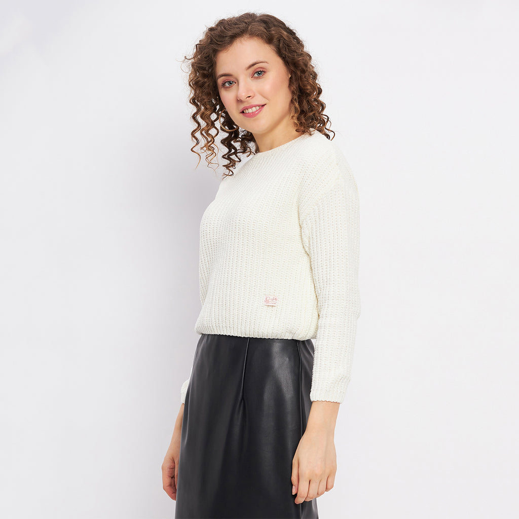 Duke Urban Women Full Sleeve Woven Sweater (LQS9655)