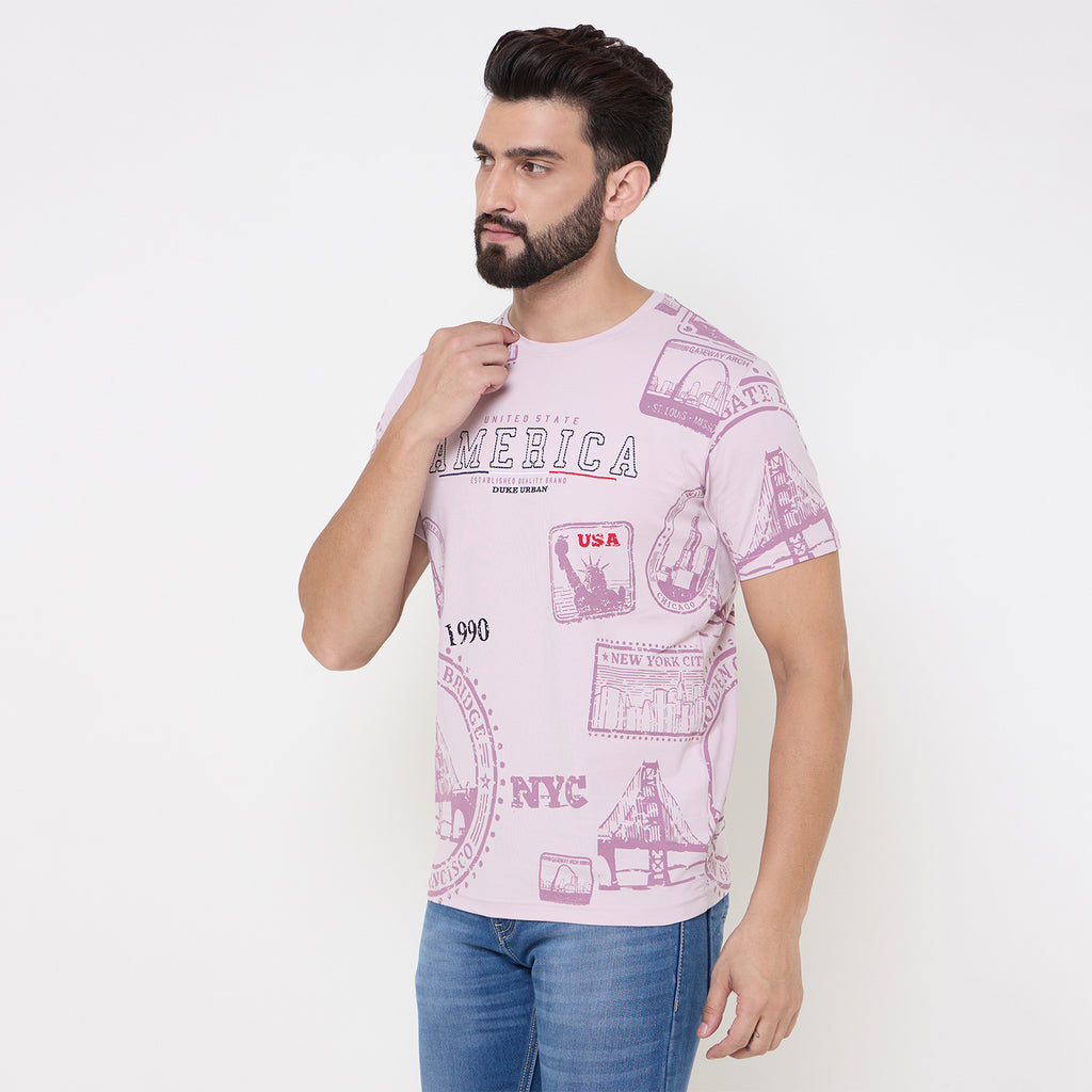 Duke Urban Men Half Sleeve Cotton Tshirt (LF7221)