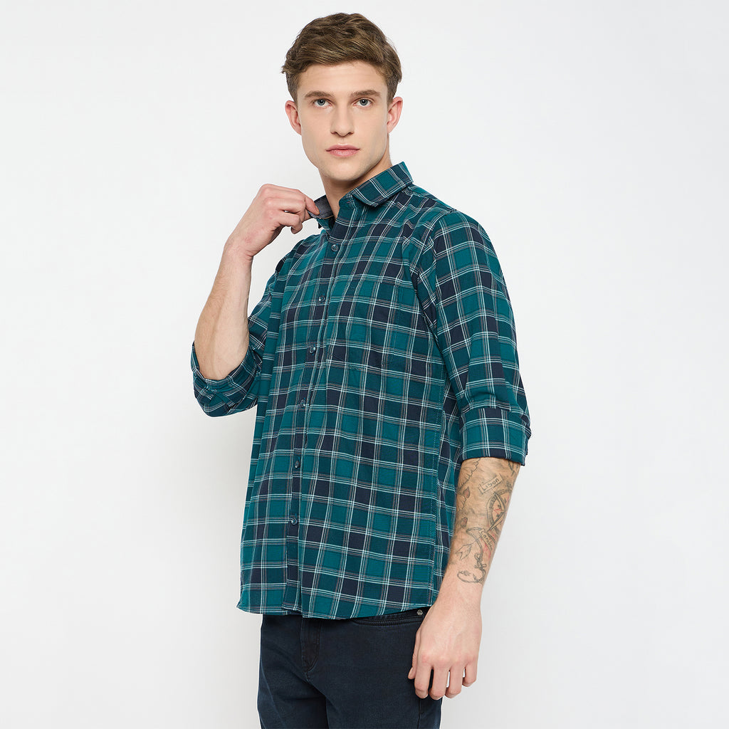 Duke Urban Men Full Sleeve Cotton Shirt (SDO8CKAI)