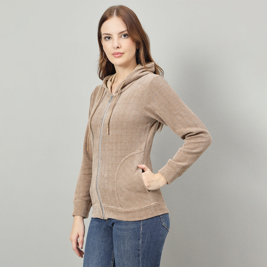 Duke Urban Women Smart fit Hooded Full Zip Sweatshirt (LFX990)