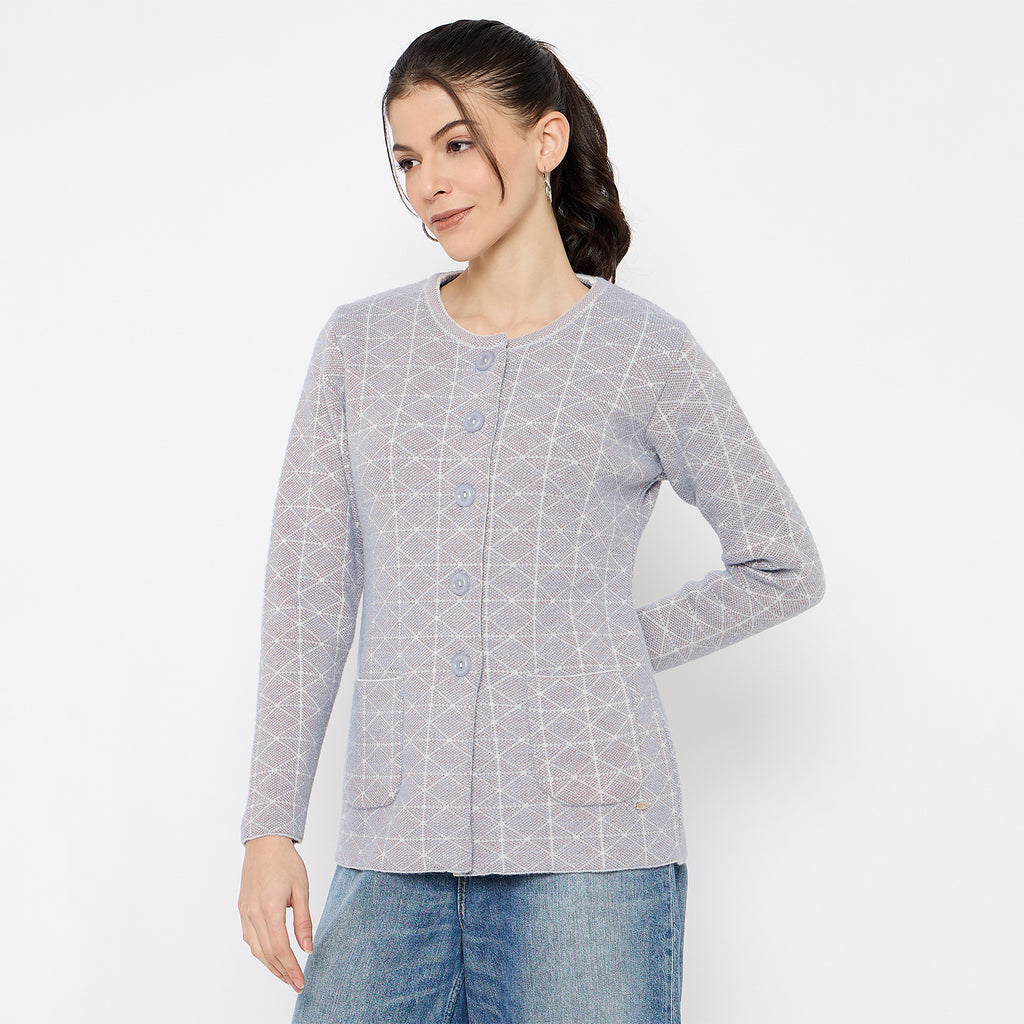 Duke Urban Women Full Sleeve Front Open Sweater (SDS1285)