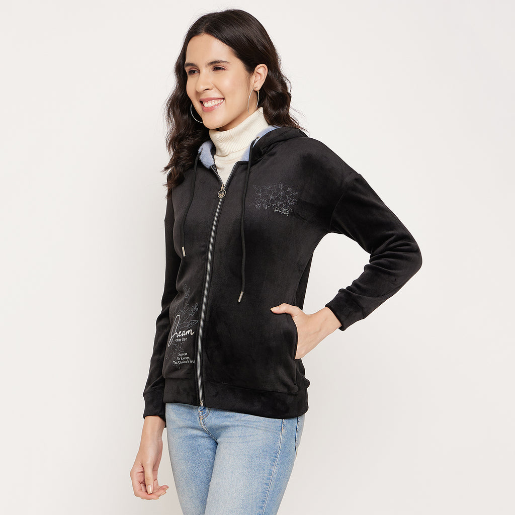 Duke Urban Women Hooded Zipper Sweatshirt (LFX944)