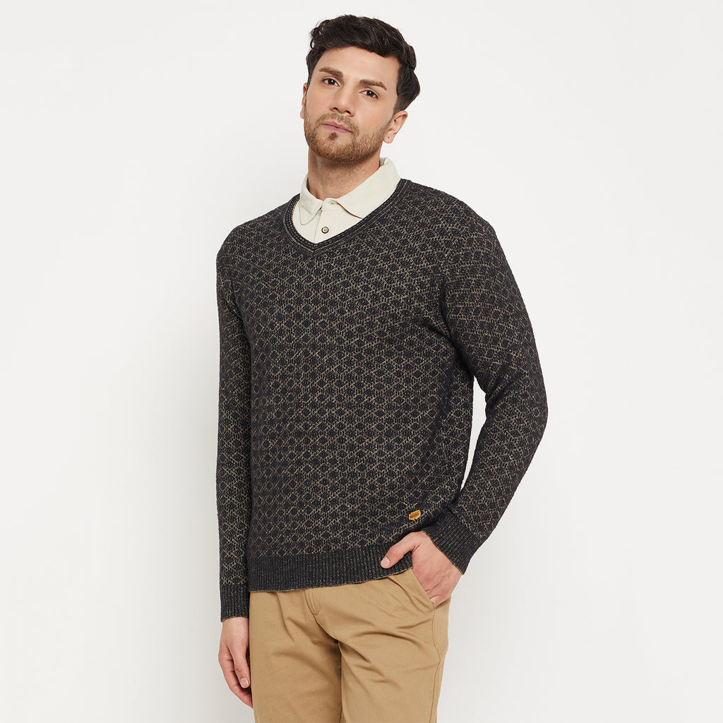 Duke Urban Men Full Sleeve V Neck Sweater (SDS2130)