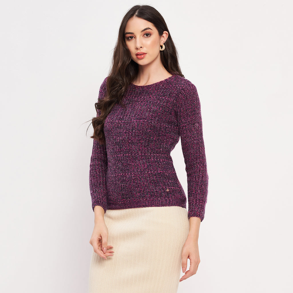 Duke Urban Women Full Sleeve Woven Sweater (LQS9778)