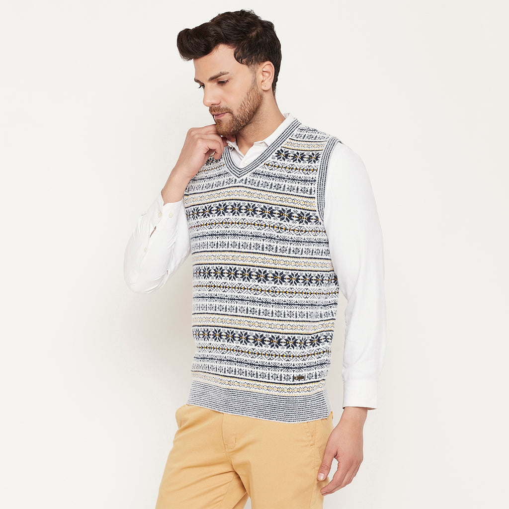 Duke Urban Men Sleeveless V Neck Sweater (SDS2161)