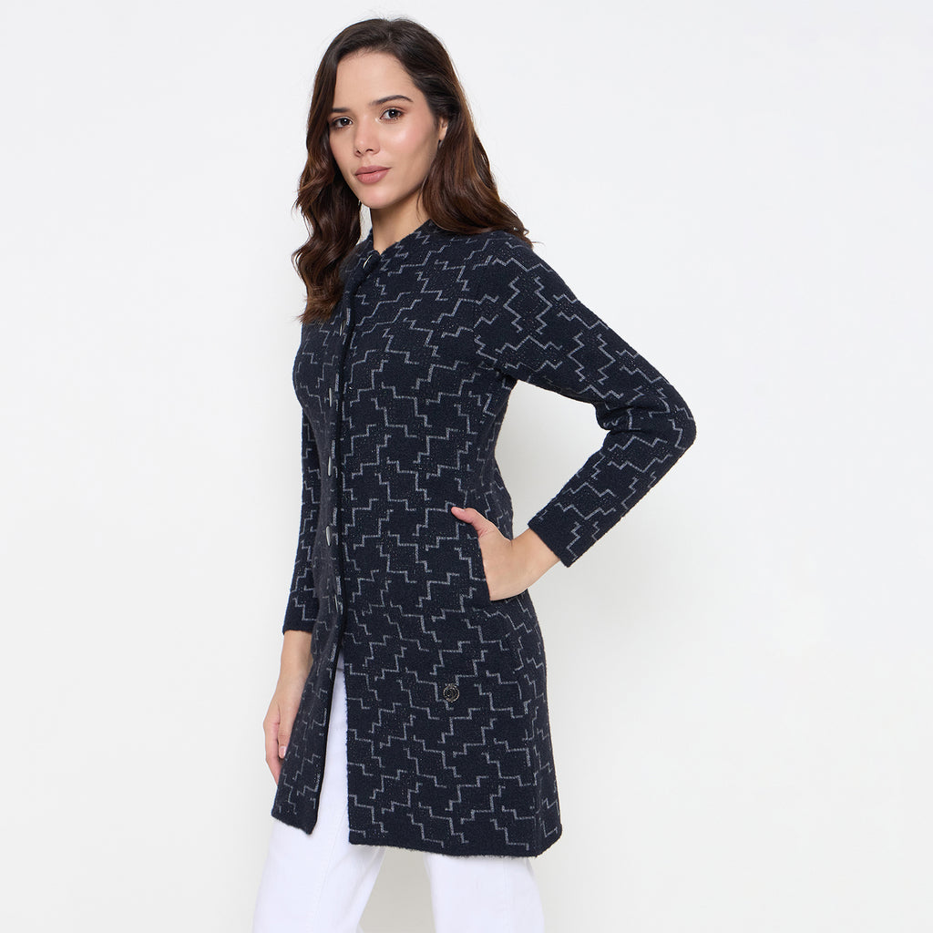 Duke Urban Women Full Sleeve Long Coat Type Sweater (SDS1312)