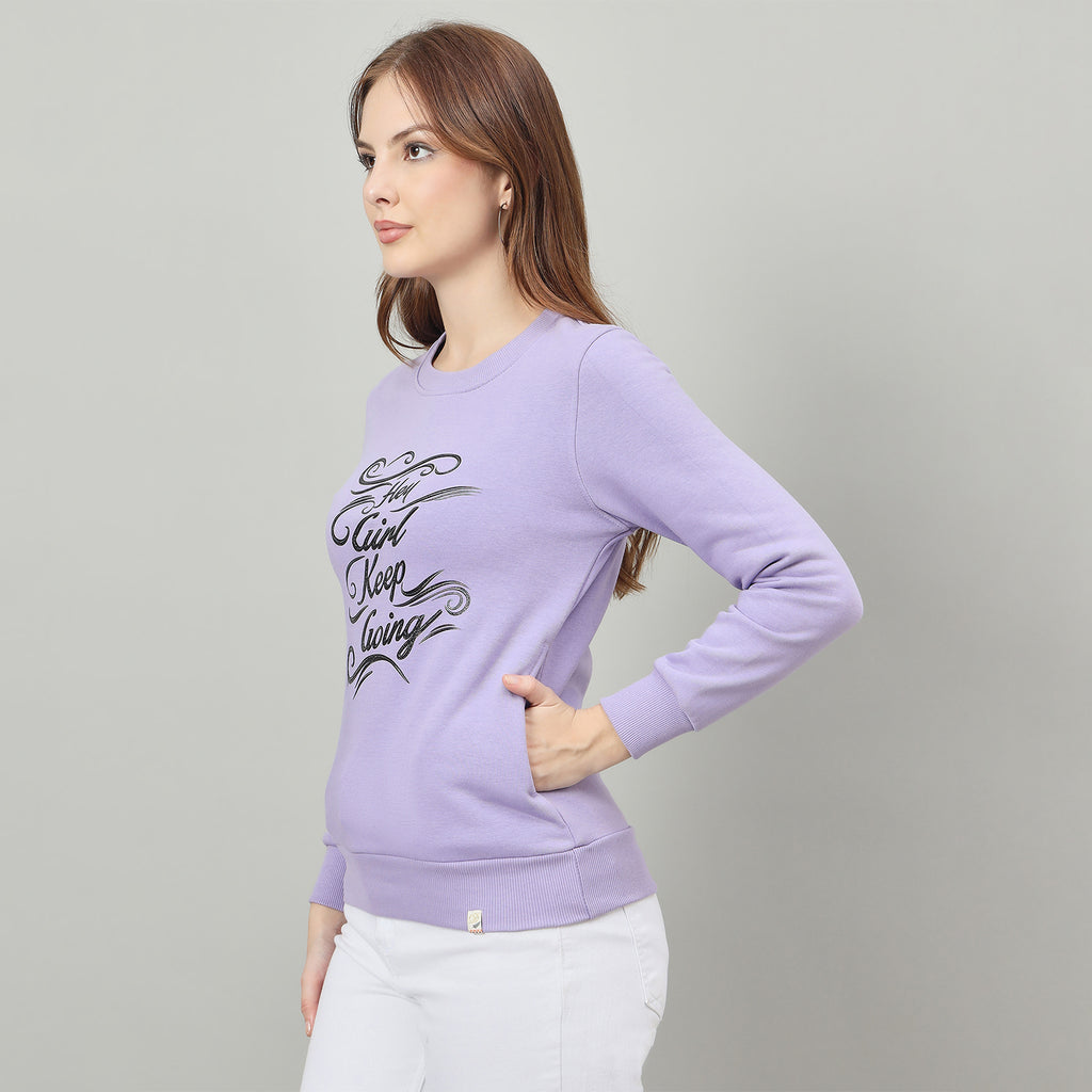Duke Urban Women Round Neck Regular Sweatshirt (LFX956)