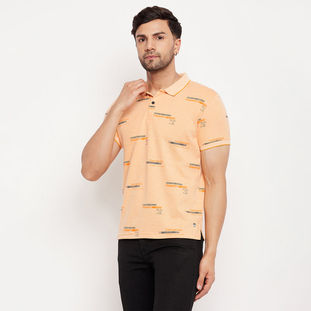 Duke Urban Men Half Sleeve Polo Neck Cotton T-shirt (LF5862)