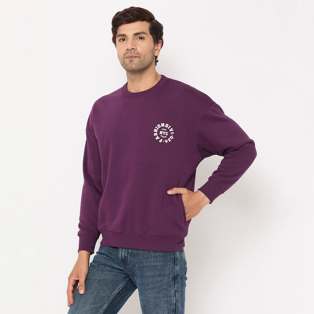 Duke Urban Men Solid Sweatshirt (LF6453)