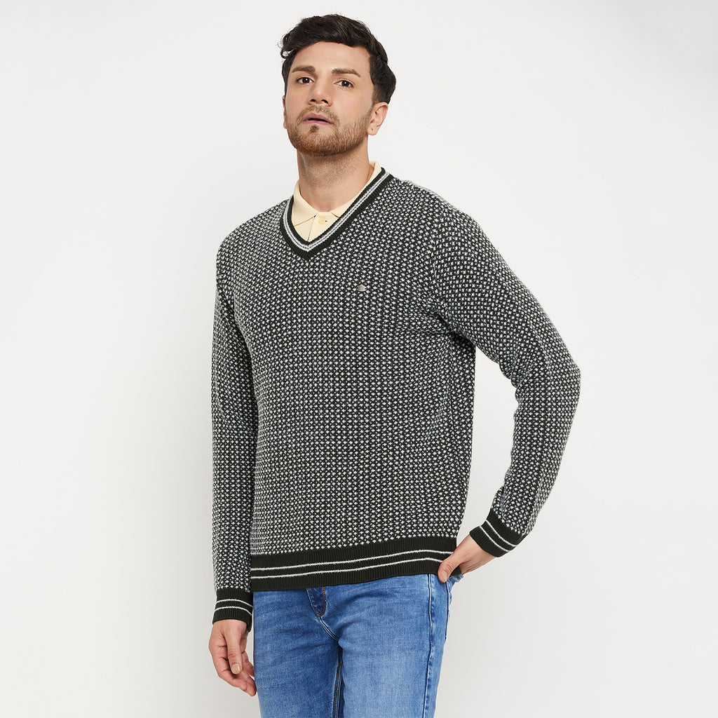 Duke Urban Men Full Sleeve V Neck Sweater (SDS2119)