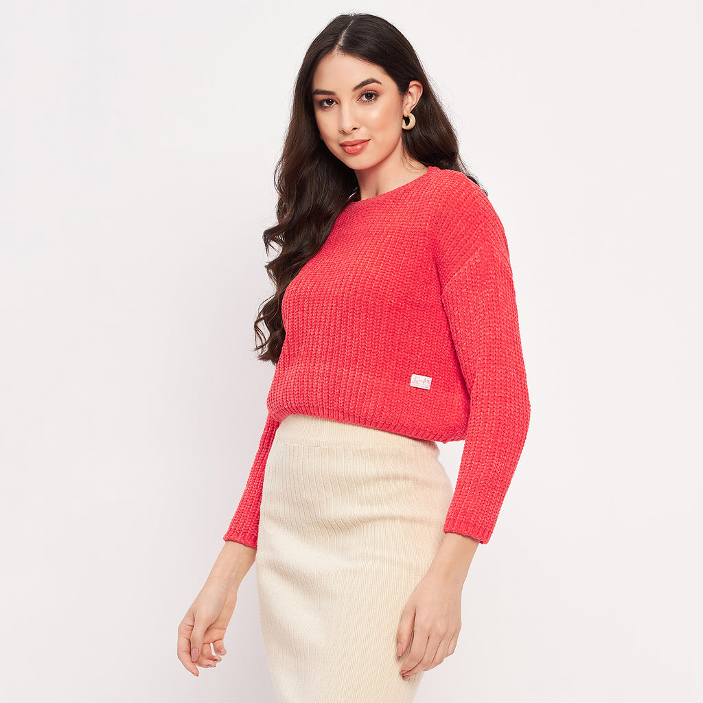 Duke Urban Women Full Sleeve Woven Sweater (LQS9655)