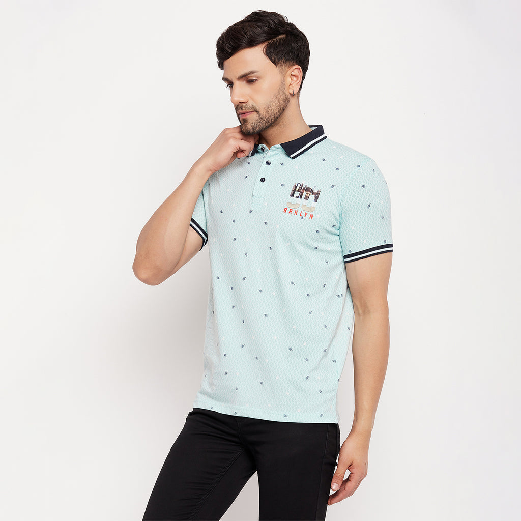 Duke Urban Men Half Sleeve Polo Neck Cotton T-shirt (LF5871)