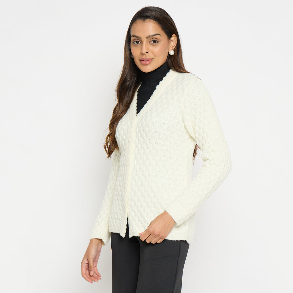 Duke Urban Women Full Sleeve V-Neck Cardigan (SDS1158)