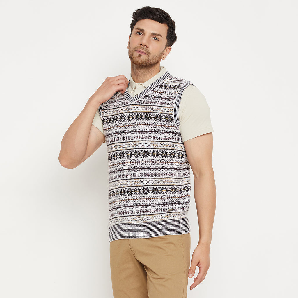 Duke Urban Men Sleeveless V Neck Sweater (SDS2161)