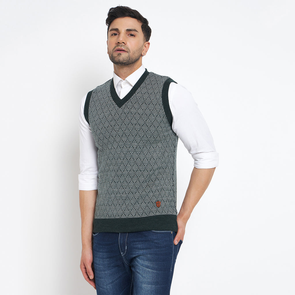 Duke Urban Men Sleeveless V Neck Reversible Sweater (SDS2174)