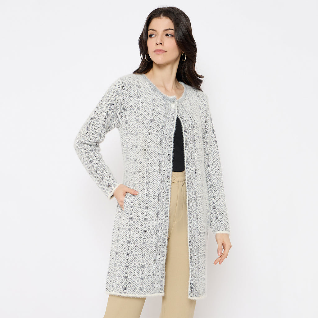 Duke Urban Women Full Sleeve Long Shrug (SDS1222)