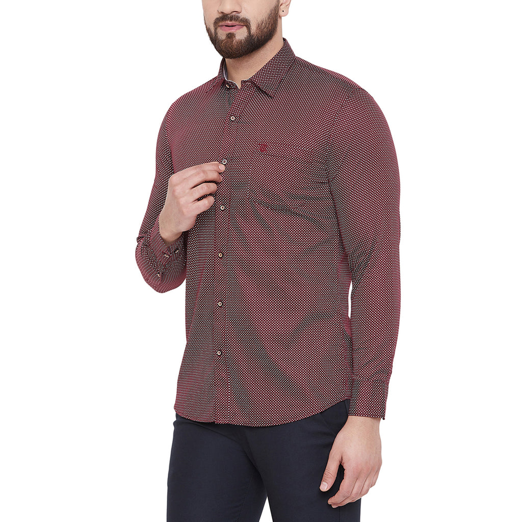 Duke Urban Men Full Sleeve Cotton Shirt (O55BCKQ)