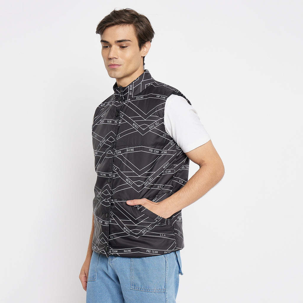 Duke Urban Men Sleeveless Reversible Jacket (SDZ3057)