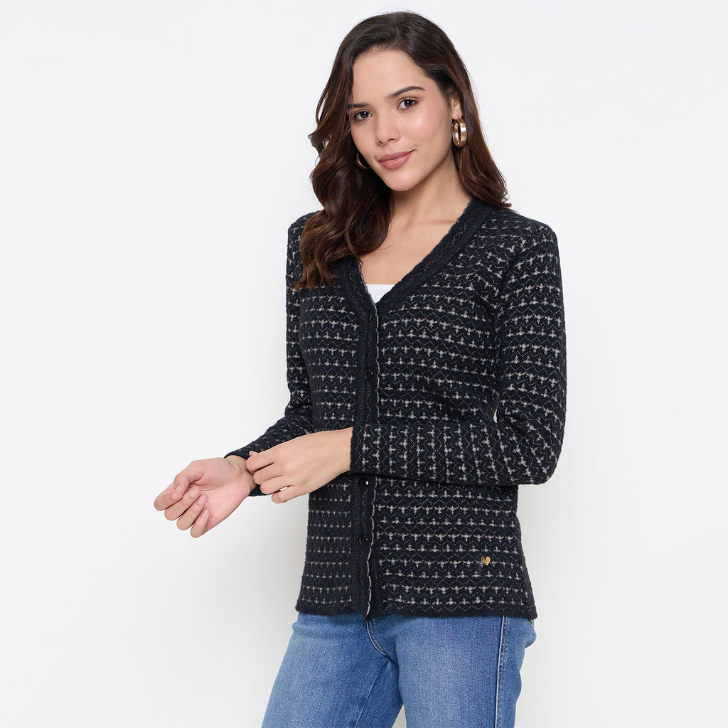 Duke Urban Women Full Sleeve Front Open Sweater (SDS1310)