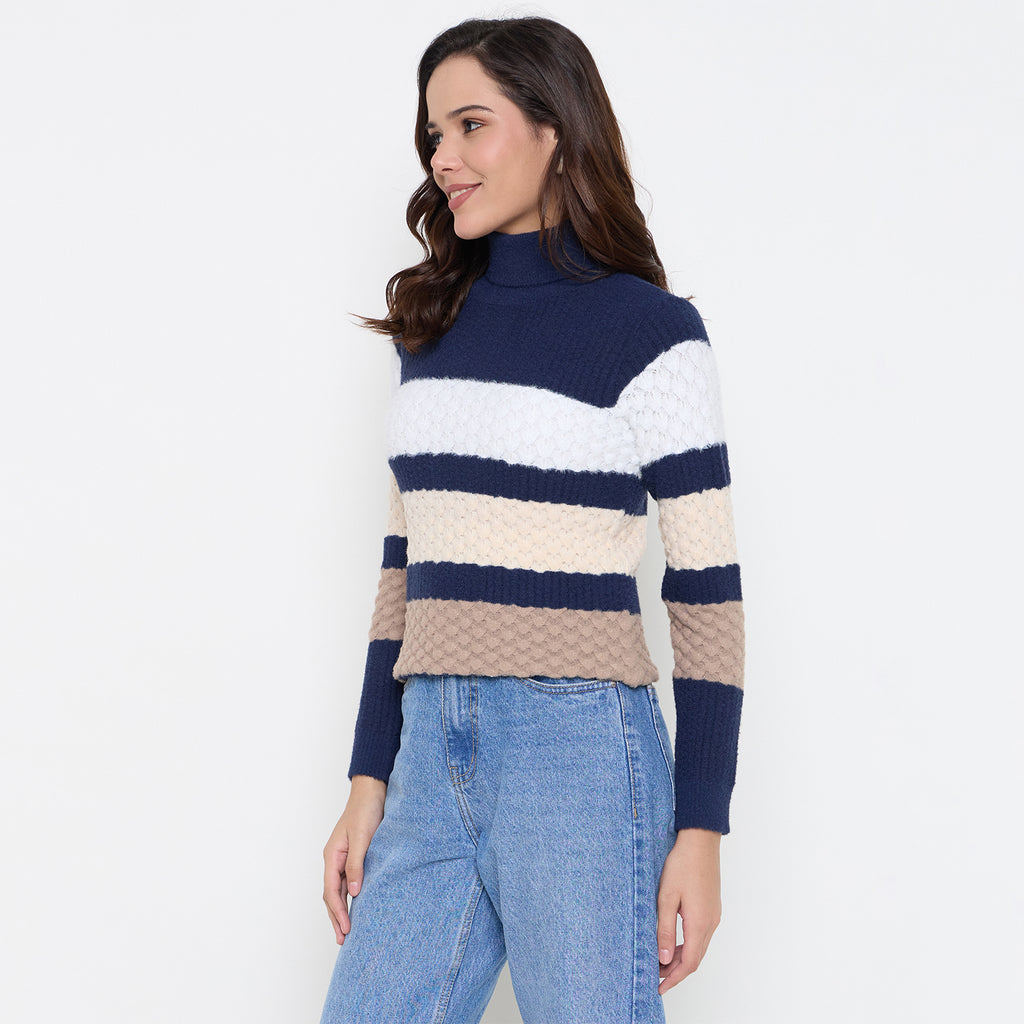 Duke Urban Women Full Sleeve High Neck Pullover (SDS1397)