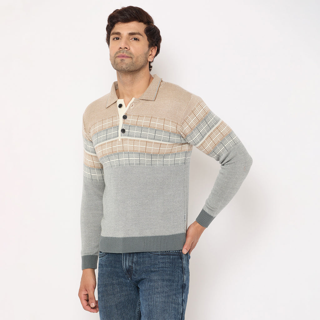 Duke Urban Men Collared Neck Sweater (SDS2231)