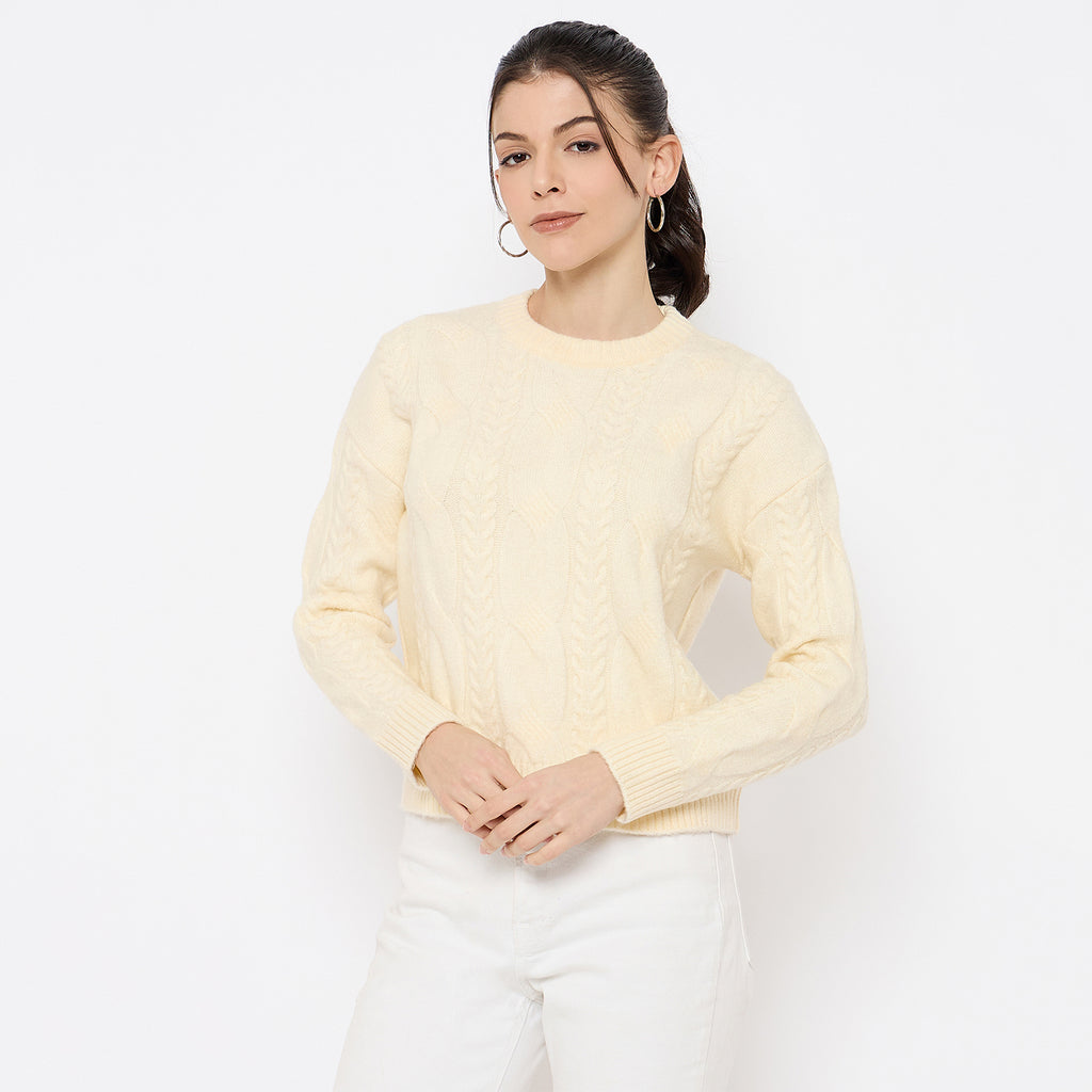 Duke Urban Women Full Sleeve Round Neck Pullover (SDS1369)