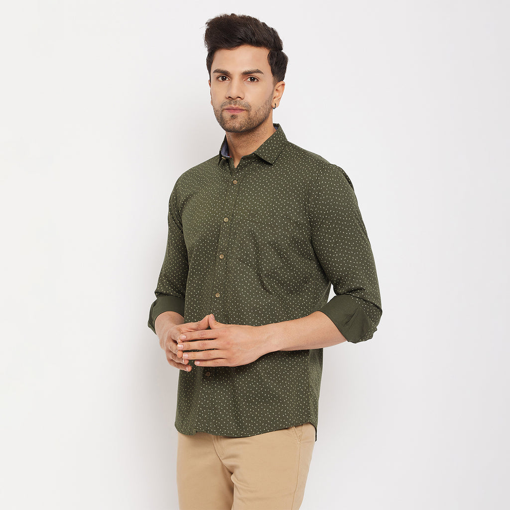 Duke Urban Men Full Sleeve Cotton Shirt (SDO8PRTA)