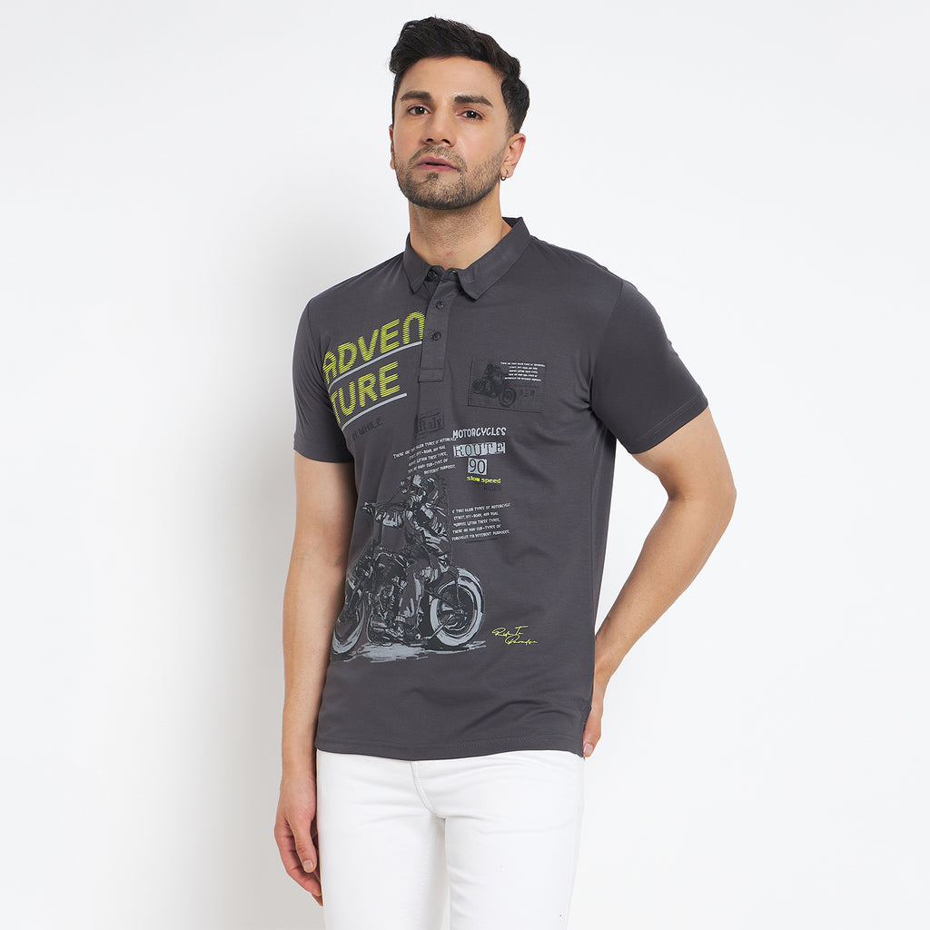 Duke Urban Men Half Sleeve Cotton T-shirt (LF7088)