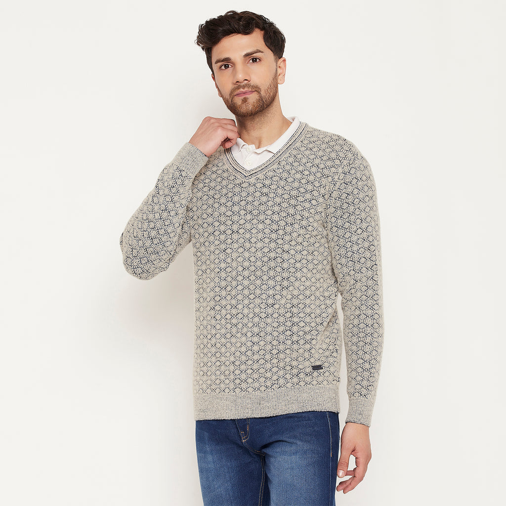 Duke Urban Men Full Sleeve V Neck Sweater (SDS2130)