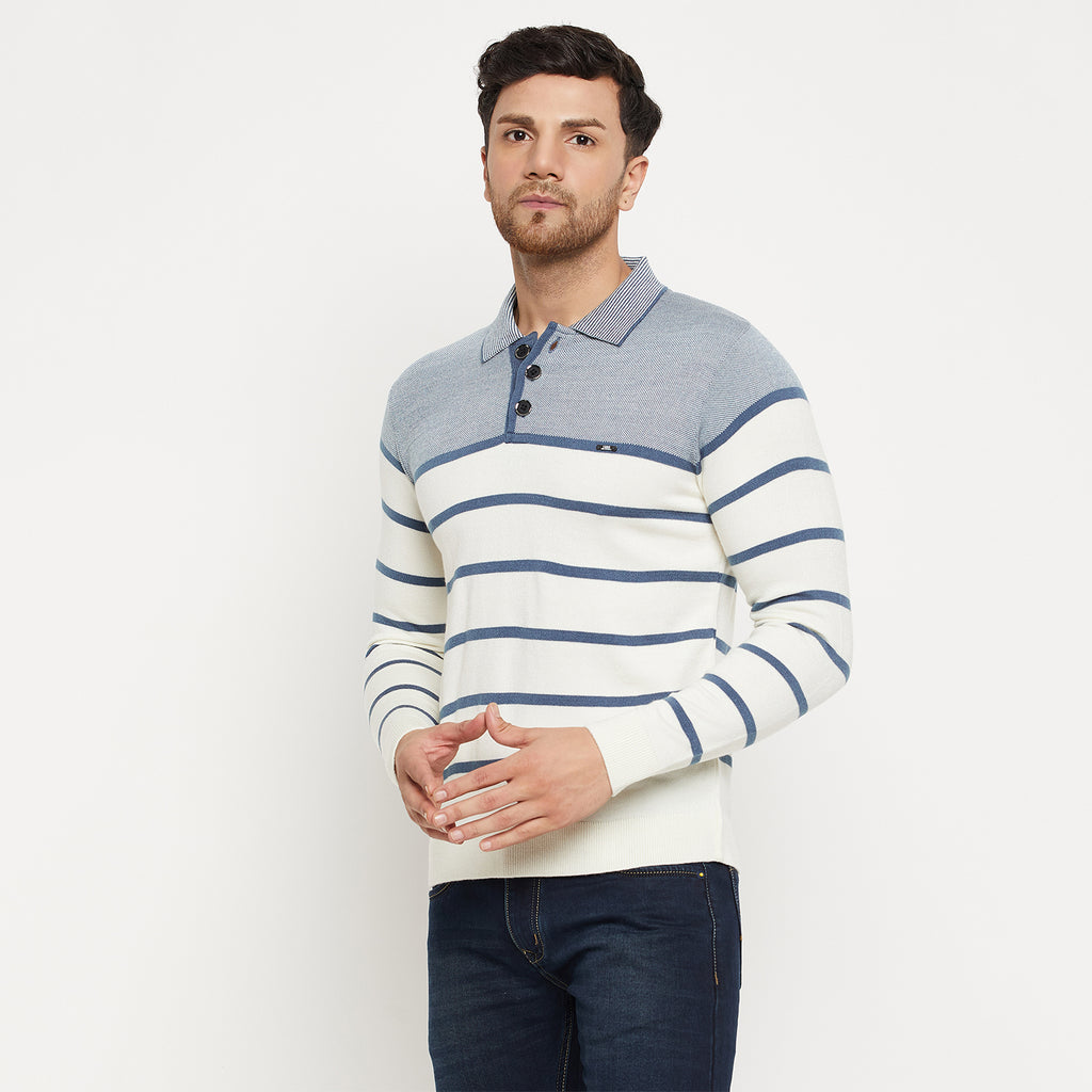 Duke Urban Men Full Sleeve Collared Neck Pullover (SDS2182)