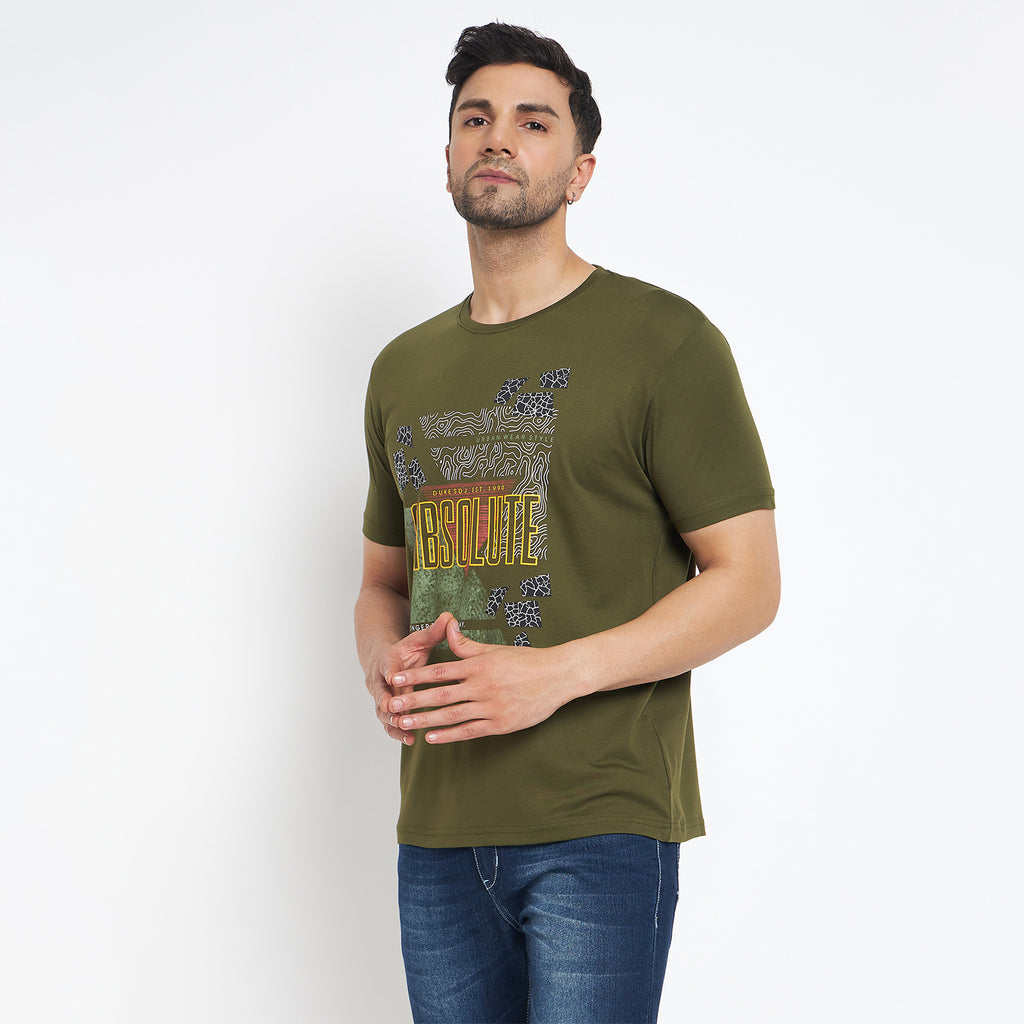 Duke Urban Men Half Sleeve Cotton T-shirt (MLF7083)