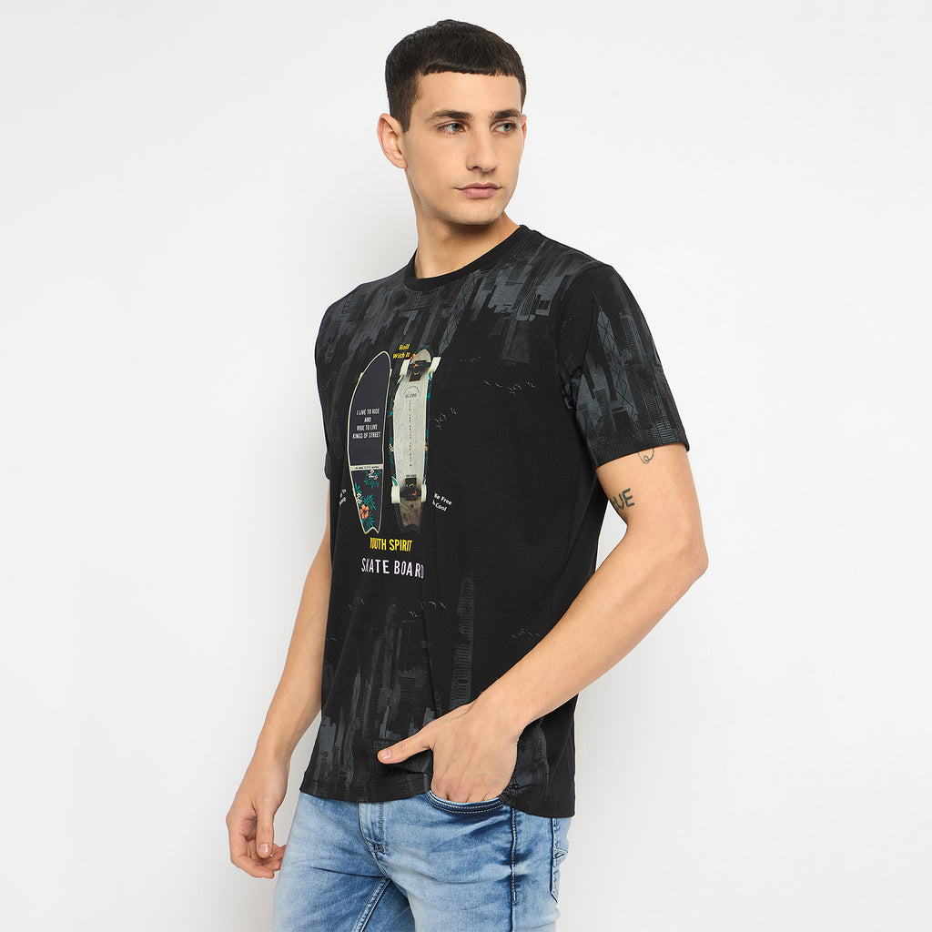 Duke Urban Men Half Sleeve Cotton Tshirt (LF7226)