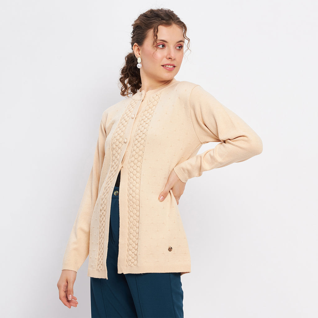 Duke Urban Women Full Sleeve Self Design Cardigan (LQS9757)
