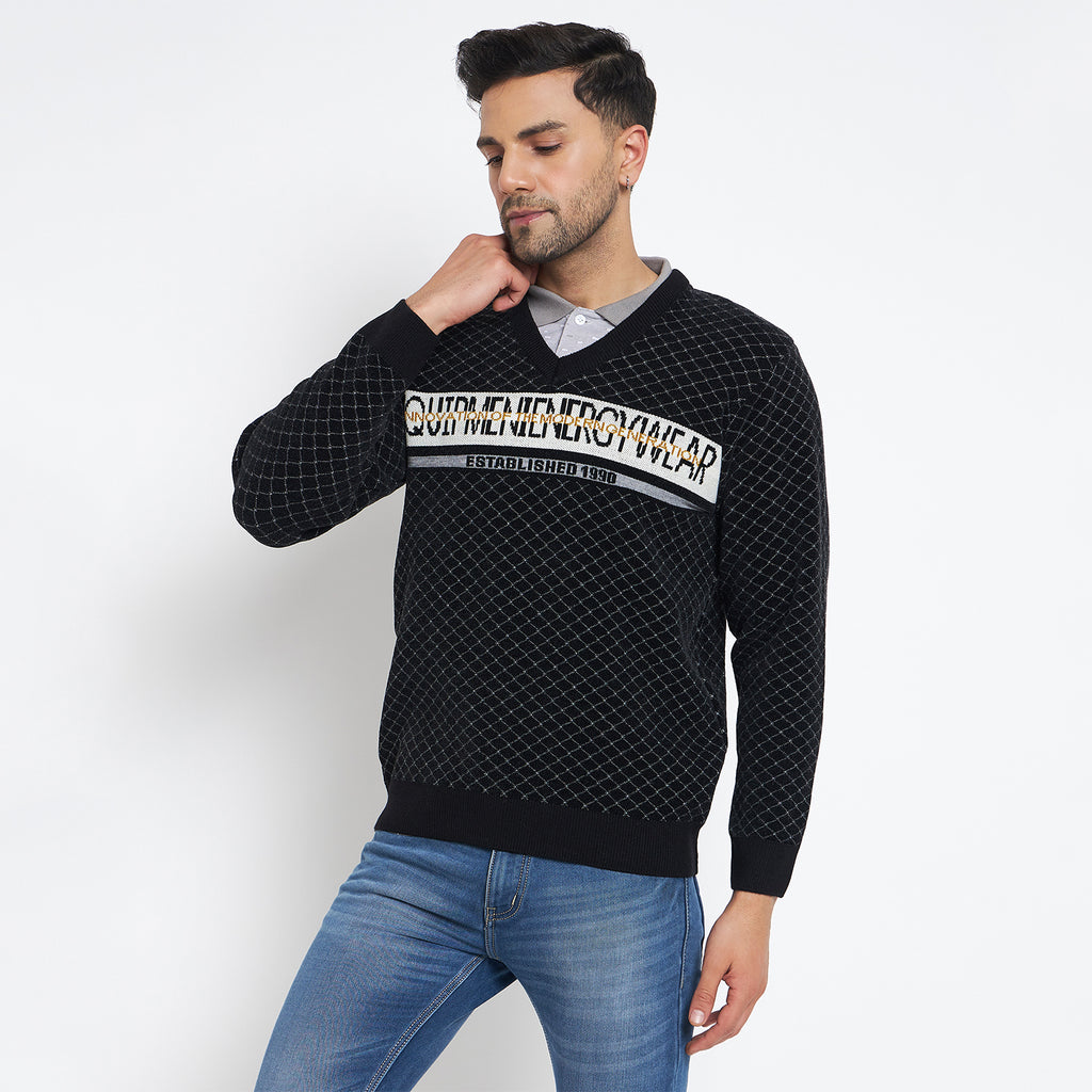 Duke Urban Men Full Sleeve V Neck Pullover (SDS2139)