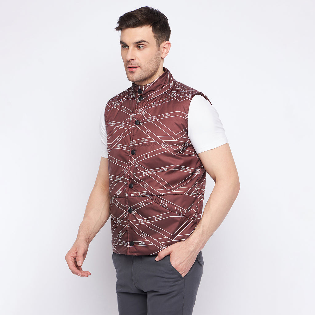 Duke Urban Men Sleeveless Reversible Jacket (SDZ3057)