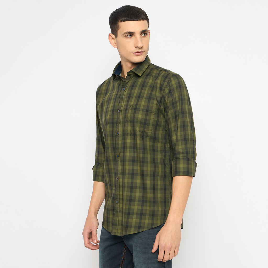 Duke Urban Men Full Sleeve Cotton Shirt (SDO5CKAQ)