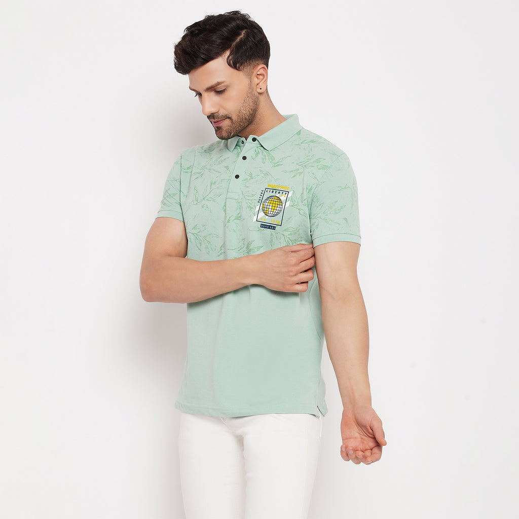 Duke Urban Men Polo Neck Half Sleeve Cotton T-shirt (LF5798)