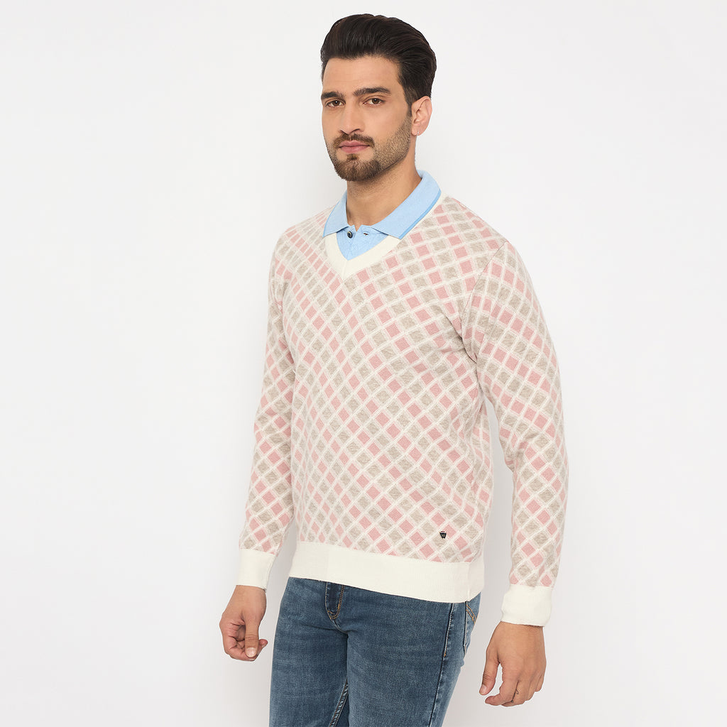 Duke Urban Men Full Sleeve V Neck Sweater (SDS2269)