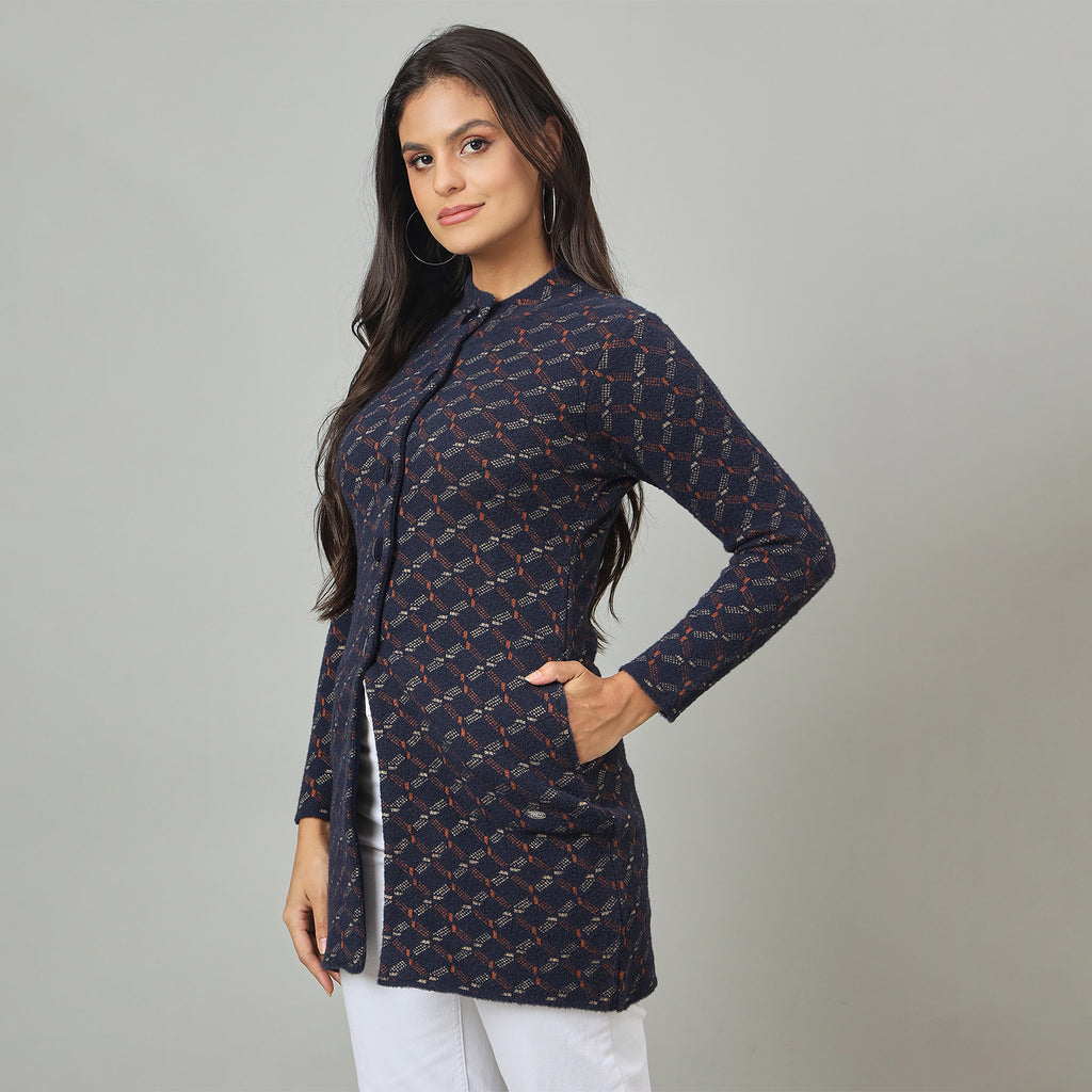 Duke Urban Women Long Coat Shortstyle Sweater (SDS1314)