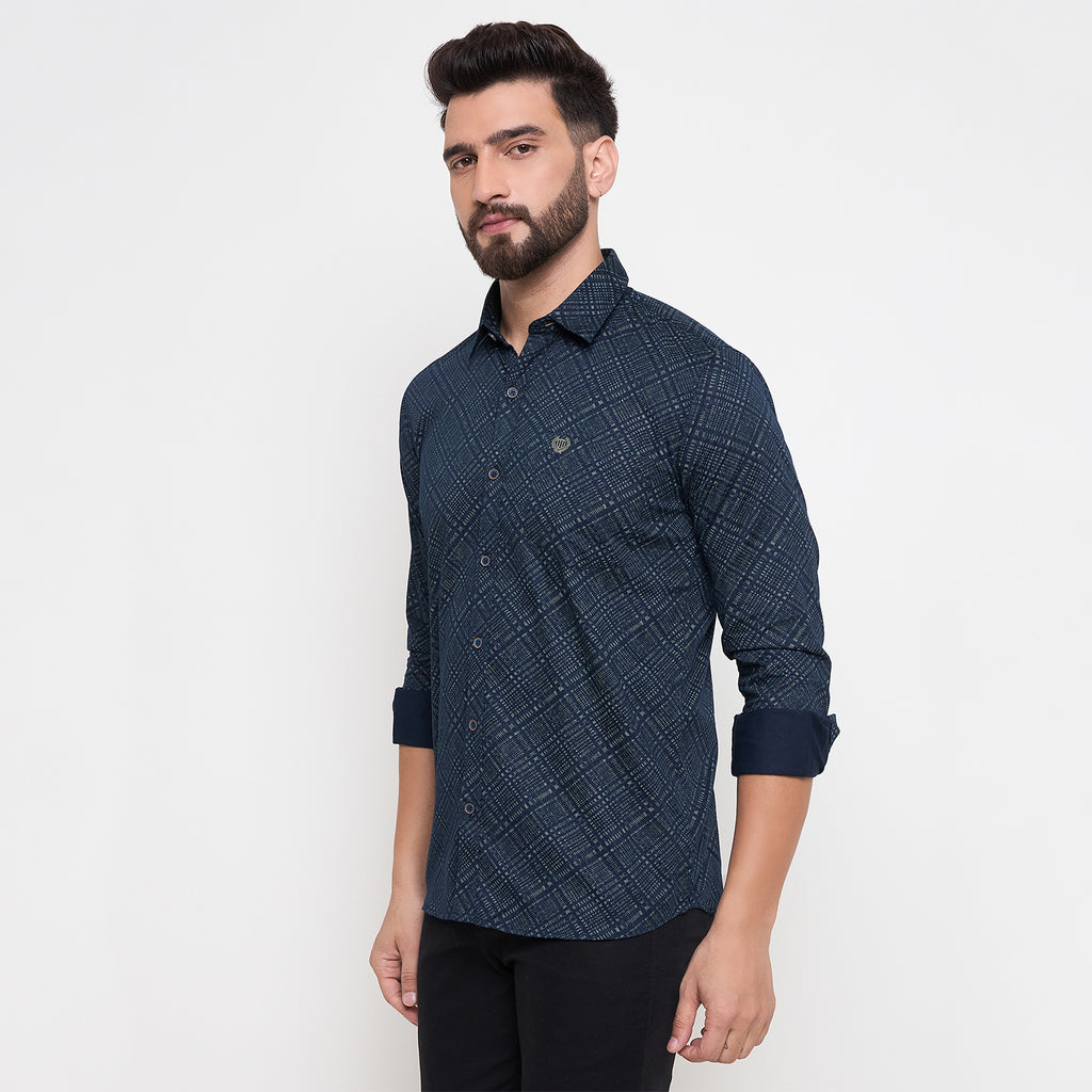 Duke Urban Men Full Sleeve Cotton Shirt (SDO6PRTQ)