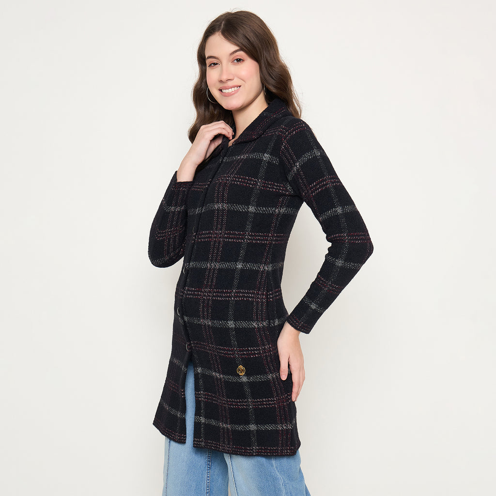 Duke Urban Women Full Sleeve Long Coat Style Sweater (SDS1297)