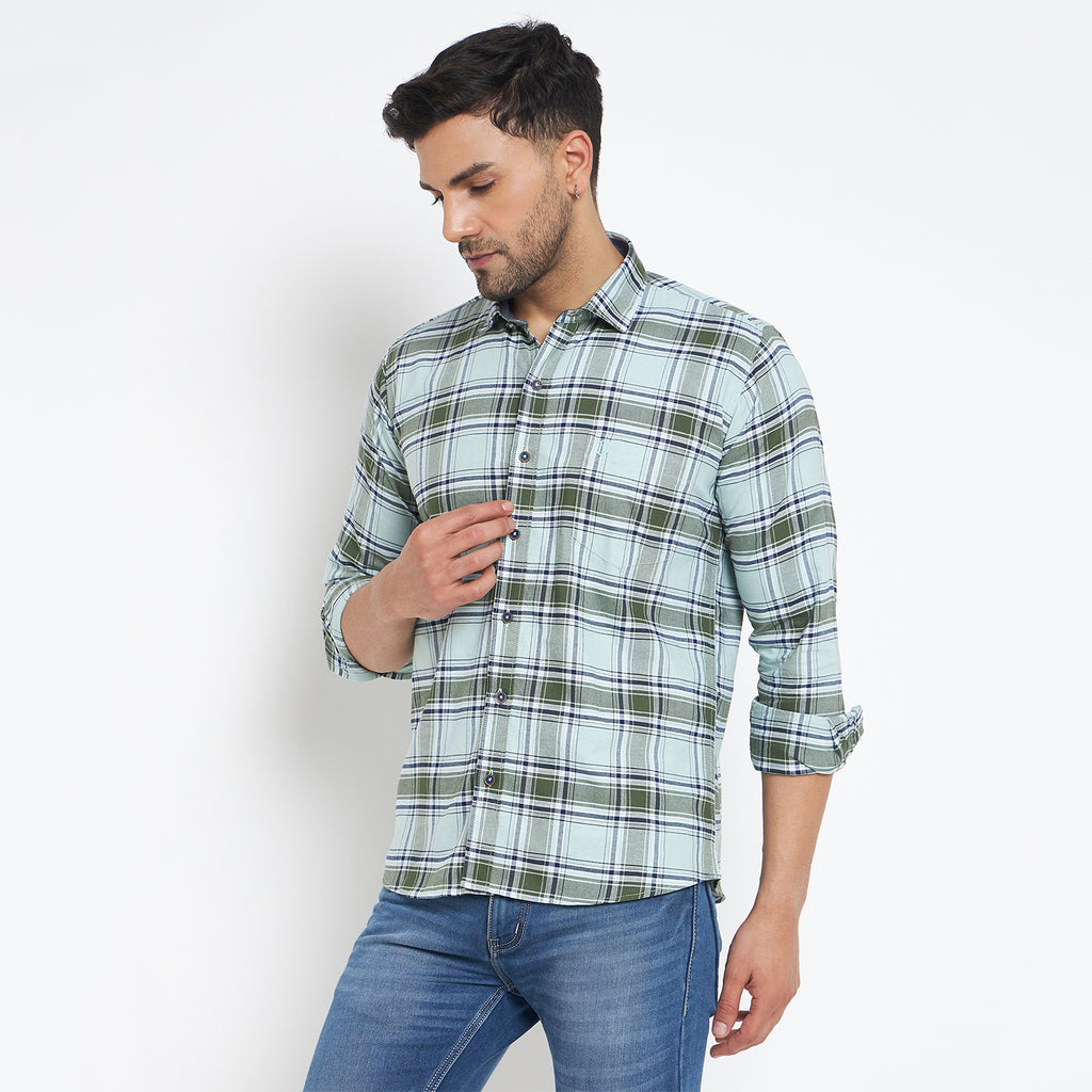 Duke Urban Men Full Sleeve Checkered Cotton Shirt (SDO8CKJ)
